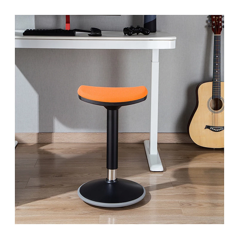 LOGILINK EO0071 Ergonomiczny stołek balansowy z regulacją wysokości, pomarańczowy – nośność 120 kg, sprężyna gazowa