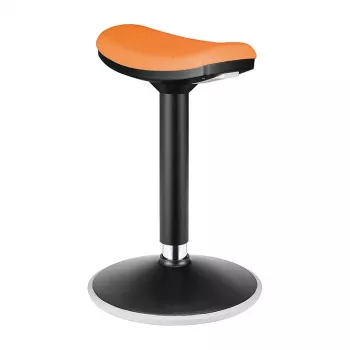 LOGILINK EO0071 Ergonomiczny stołek balansowy z regulacją wysokości, pomarańczowy – nośność 120 kg, sprężyna gazowa