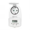 LOGILINK ET0008 Cyfrowy zegar sterujący do użytku zewnętrznego - IP44, 10 programów ON/OFF, 16A/3680W, Schuko (typ F), czarno-szary