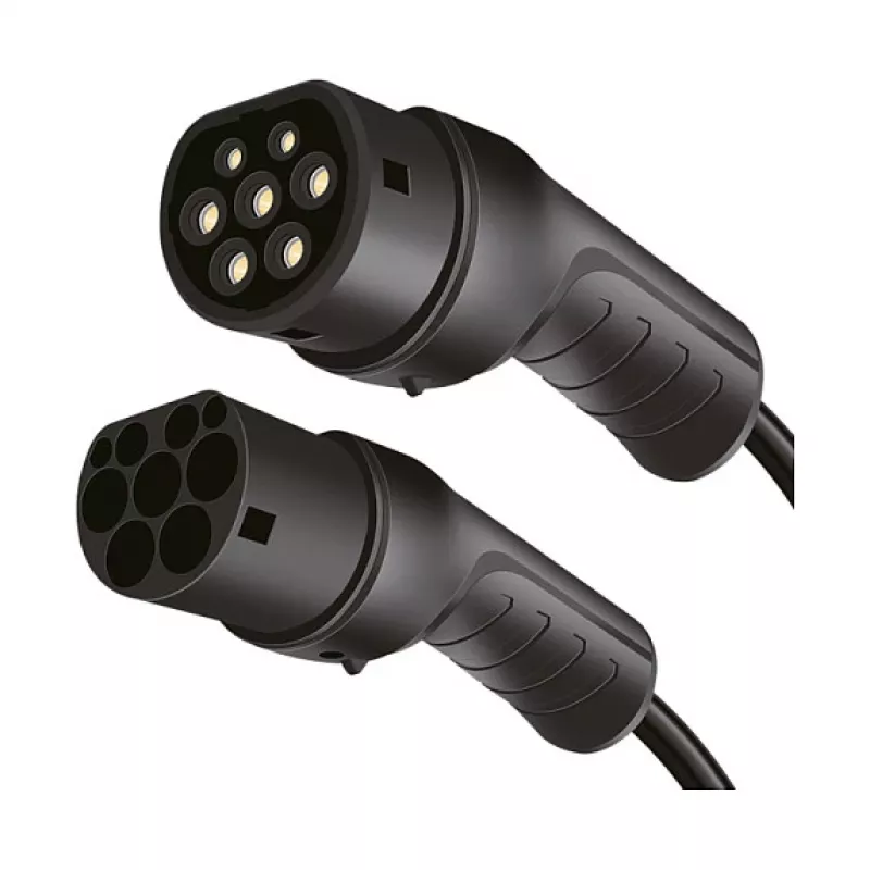 LogiLink EVC0120 Kabel do ładowania pojazdów elektrycznych Typ 2, 22 kW, 3-fazowy, 32 A, 2,5 m, czarny, z torbą do przechowywania
