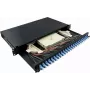LogiLink F24LC2B 24-portowy panel krosowy światłowodowy LC Duplex 1U 19 cali do szafy Rack czarny