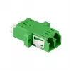 LogiLink FA02LC6 Adapter światłowodowy LC Duplex – montaż kołnierzowy, zielony (opakowanie 12 szt.)