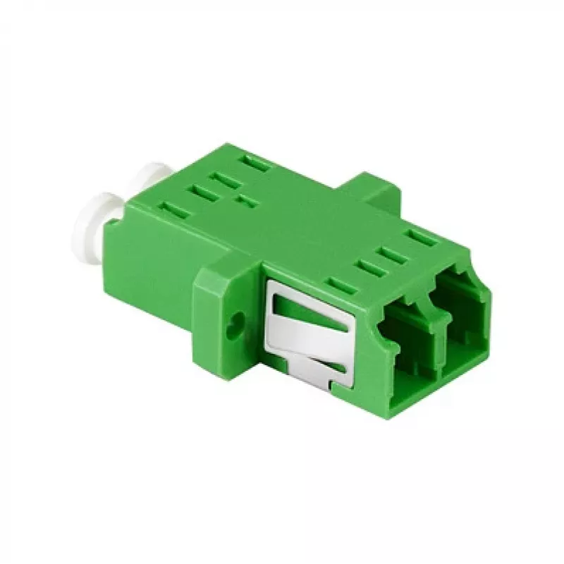 LogiLink FA02LC6 Adapter światłowodowy LC Duplex – montaż kołnierzowy, zielony (opakowanie 12 szt.)