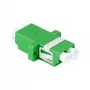 LogiLink FA02LC6 Adapter światłowodowy LC Duplex – montaż kołnierzowy, zielony (opakowanie 12 szt.)