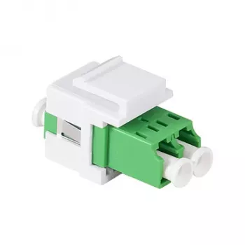 LogiLink FA03LC5 Adapter światłowodowy LC Duplex, bezkołnierzowy, zielony – 12 sztuk