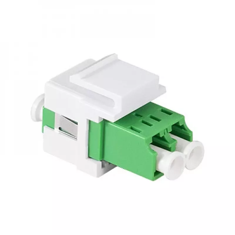 LogiLink FA03LC5 Adapter światłowodowy LC Duplex, bezkołnierzowy, zielony – 12 sztuk
