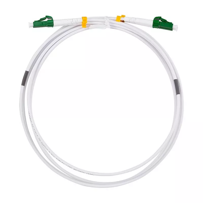 LogiLink FC0LC10 Stalowy pancerz OS2 Duplex LC/APC do LC/APC kabel światłowodowy, 10 m, biały