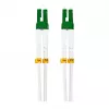 LogiLink FC0LC10 Stalowy pancerz OS2 Duplex LC/APC do LC/APC kabel światłowodowy, 10 m, biały