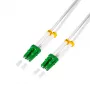 LogiLink FC0LC20 Fiber Optic Patch Cable OS2 LC/APC to LC/APC Simplex Single Mode 20 m White