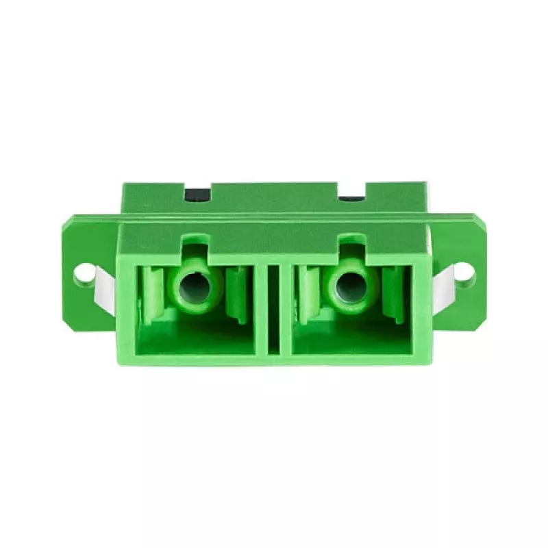LogiLink adapter światłowodowy SC Duplex, 12 sztuk, z kołnierzem, zielony