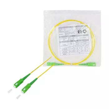 LogiLink Fiber Optic Patch Cable – Simplex, OS2 SM G.657.A2, SC/APC do SC/APC, 1 m, Żółty