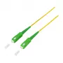 LogiLink Fiber Optic Patch Cable – Simplex, OS2 SM G.657.A2, SC/APC do SC/APC, 1 m, Żółty