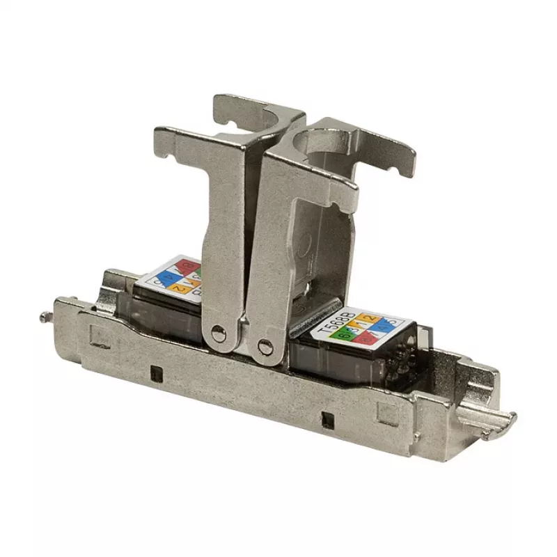 Wtyk RJ45 LogiLink Field-Terminable Cat.6A STP 10G, bez narzędzi IDC, odlew cynkowy, AWG 22-26, srebrny