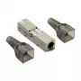 Wtyk RJ45 LogiLink Field-Terminable Cat.6A STP 10G, bez narzędzi IDC, odlew cynkowy, AWG 22-26, srebrny