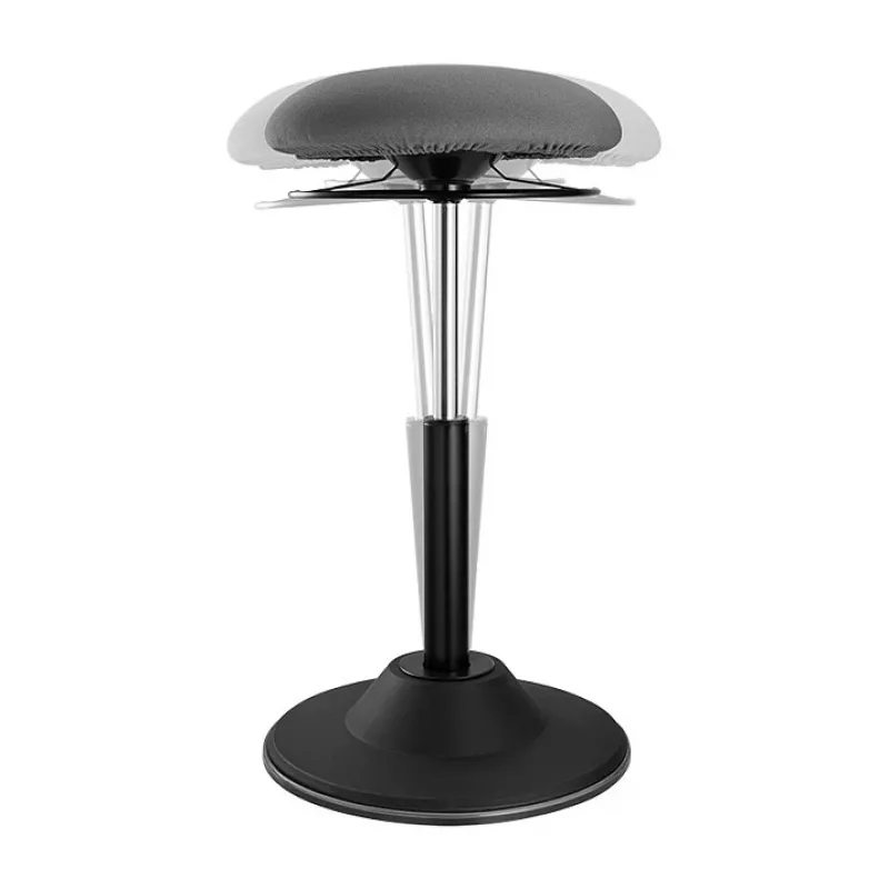 LOGILINK Regulowany stołek balansowy EO0022 - ergonomiczny stołek do aktywnego siedzenia z podnośnikiem gazowym, obrotem 360°, czarny