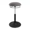 LOGILINK Regulowany stołek balansowy EO0022 - ergonomiczny stołek do aktywnego siedzenia z podnośnikiem gazowym, obrotem 360°, czarny