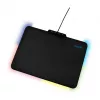 LogiLink ID0155 RGB Podkładka pod mysz gamingowa – powierzchnia silikonowa, antypoślizgowa podstawa gumowa, zasilanie USB-A, 36x26 cm, czarna