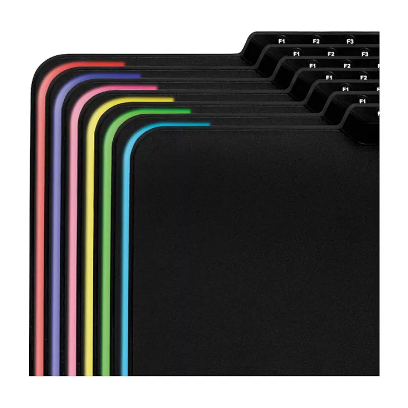 LogiLink ID0155 RGB Podkładka pod mysz gamingowa – powierzchnia silikonowa, antypoślizgowa podstawa gumowa, zasilanie USB-A, 36x26 cm, czarna