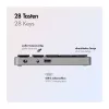 LogiLink ID0212 Bezprzewodowa klawiatura numeryczna, 28 klawiszy, Bluetooth 5.0, Space Grey