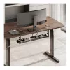 LOGILINK KAB0094 Organizer na kable pod biurko, montaż zaciskowy, rozsuwany, metalowy, czarny