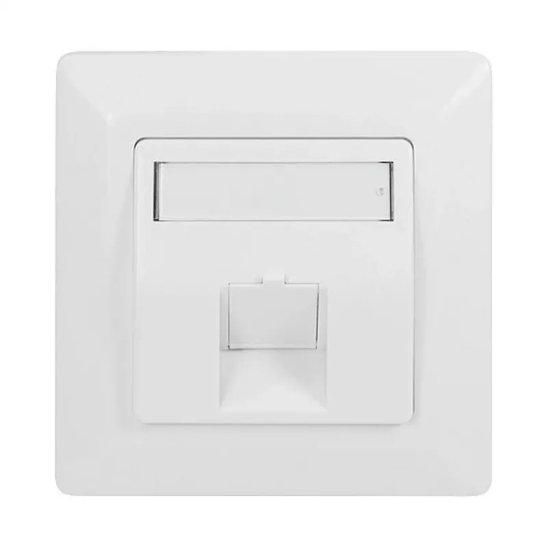 LogiLink płyta czołowa keystone 45° na 1 moduł, biała sygnałowa