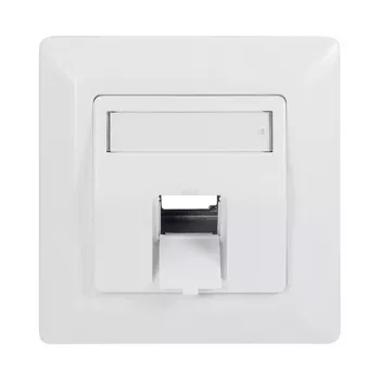 LogiLink płyta czołowa keystone 45° na 1 moduł, biała sygnałowa