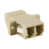 LogiLink Adapter światłowodowy LC Duplex wielomodowy z kołnierzem, beżowy