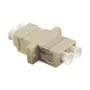 LogiLink Adapter światłowodowy LC Duplex wielomodowy z kołnierzem, beżowy