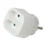 LogiLink LPS218 Adapter wtyczki europejskiej z 2 gniazdami, biały