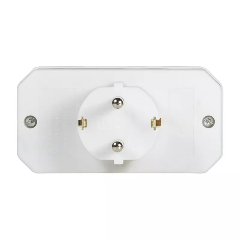 LogiLink LPS221 Adapter Schuko na 2x Euro + 1x gniazdo bezpieczne, biały, 16 A, 250 V, 3680 W, zabezpieczenie dziecięce