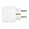 LogiLink LPS221 Adapter Schuko na 2x Euro + 1x gniazdo bezpieczne, biały, 16 A, 250 V, 3680 W, zabezpieczenie dziecięce