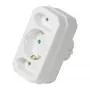 LogiLink LPS221 Adapter Schuko na 2x Euro + 1x gniazdo bezpieczne, biały, 16 A, 250 V, 3680 W, zabezpieczenie dziecięce