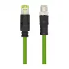 LOGILINK M12 CAT6A przemysłowy kabel krosowy, PUR, M12 X-coded na RJ45, 3 m