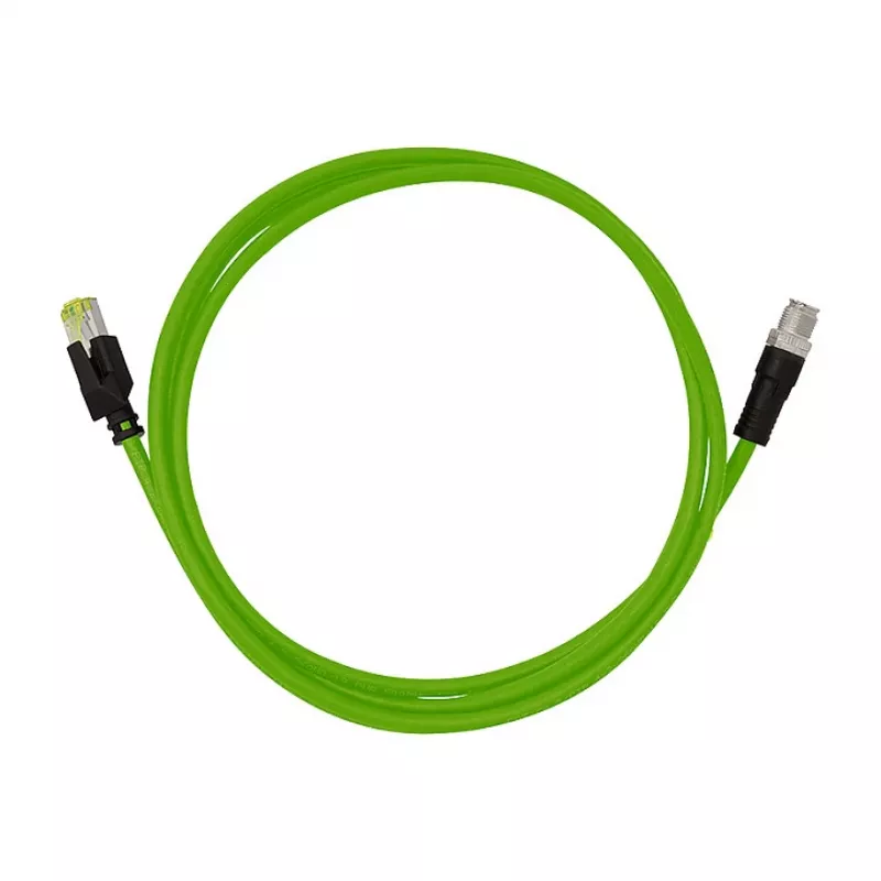 LOGILINK M12 CAT6A przemysłowy kabel krosowy, PUR, M12 X-coded na RJ45, 3 m