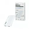 Logilink Mobile Power Bank, LiPo, 10000 mAh, USB-C in/out, Biały