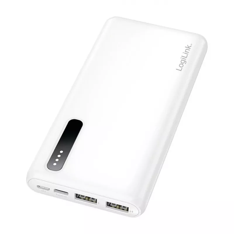 Logilink Mobile Power Bank, LiPo, 8000 mAh, biały