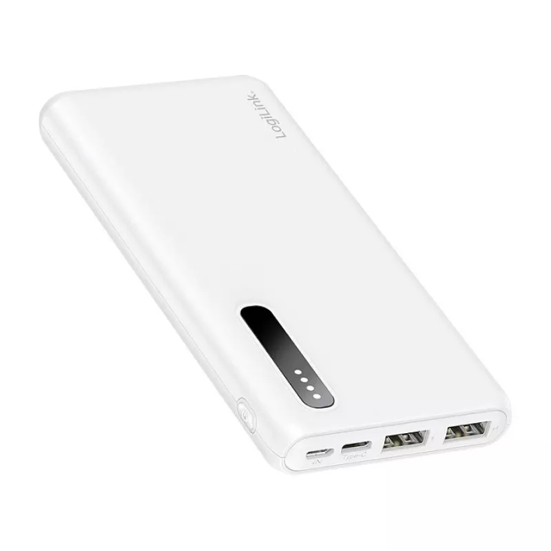 Logilink Mobile Power Bank, LiPo, 8000 mAh, biały