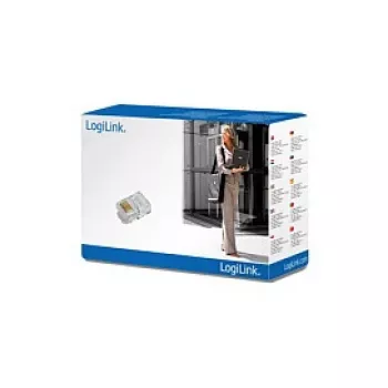 LogiLink Wtyk modułowy do kabli płaskich, RJ12 6P6C (MP0019)