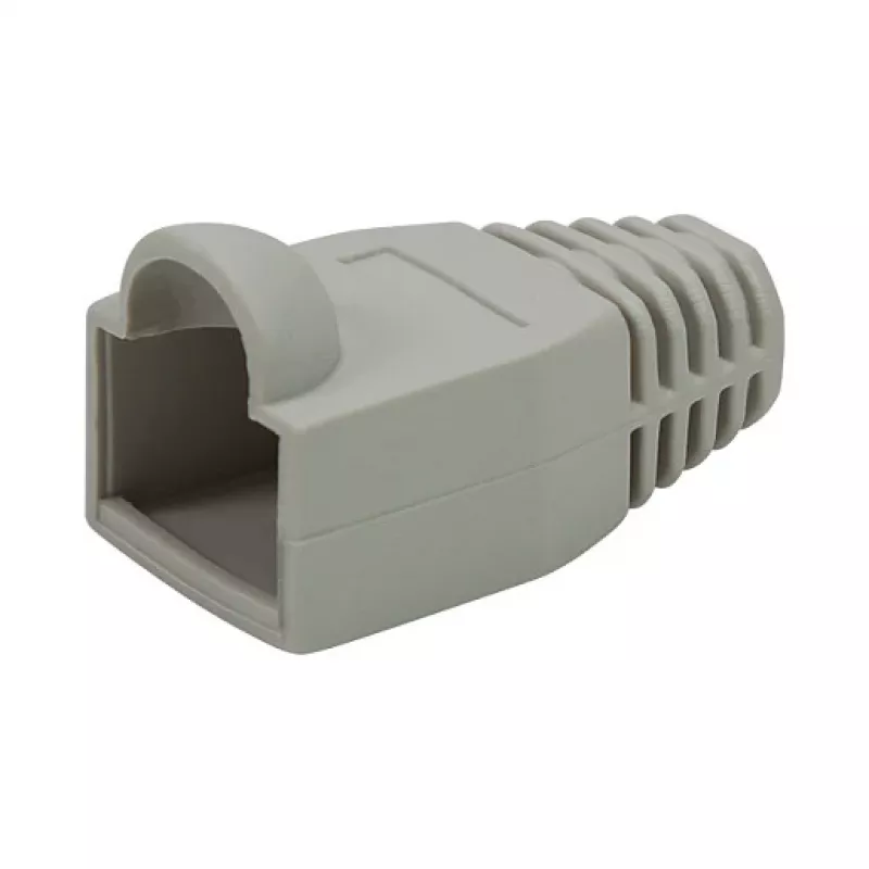 LogiLink Modularna osłona wtyku RJ45 6,5 mm szara, 50 szt.