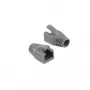LogiLink MP0034 Modułowa osłonka antyzgięciowa do wtyków modułowych Cat.6 RJ45, 8,0mm, szara, 10 sztuk