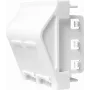 LogiLink NF0012 Płyta ścienna podtynkowa na 2 moduły Keystone, 45 x 45 mm, system francuski, czysta biel