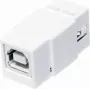 LogiLink NK0017 USB 2.0 A żeńskie do B żeńskie płaski biały adapter