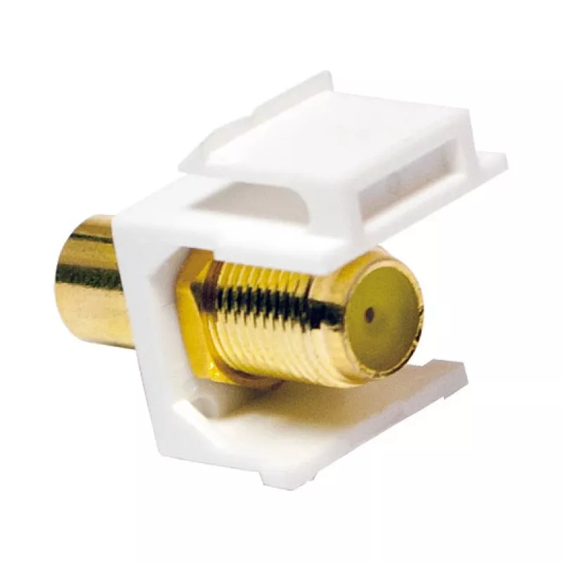 LogiLink NK0026 Moduł Keystone RCA żeński na F żeński, żółty