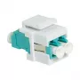 LogiLink NK0031 Keystone LC-Duplex Multimode OM3/OM4 Sprzęgacz światłowodowy, Morski
