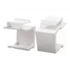LogiLink NK0090 Zaślepka Keystone, Biała, 10 sztuk