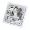 LogiLink NK4020 Płyta keystone podtynkowa, 2 moduły, biała sygnałowa