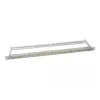 LogiLink NK4039 Keystone Patch Panel, 24 Porty, 0.5U, Ekranowany, Szary - Montaż do szafy 19 cali
