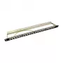 LogiLink NK4040 24-portowy ekranowany panel krosowy keystone, 0.5U, czarny