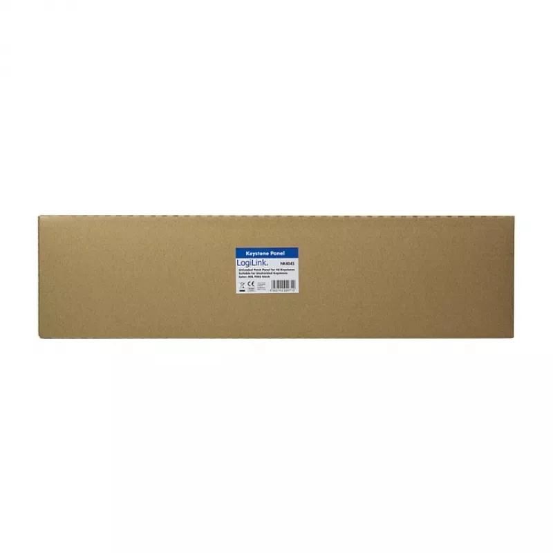 LogiLink NK4045 Keystone Panel krosowy 1U 48 portów nieekranowany czarny