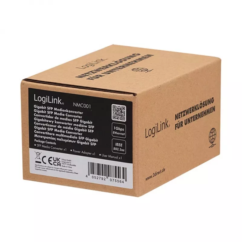 Logilink NMC001 Gigabit Media Converter RJ45 do SFP
